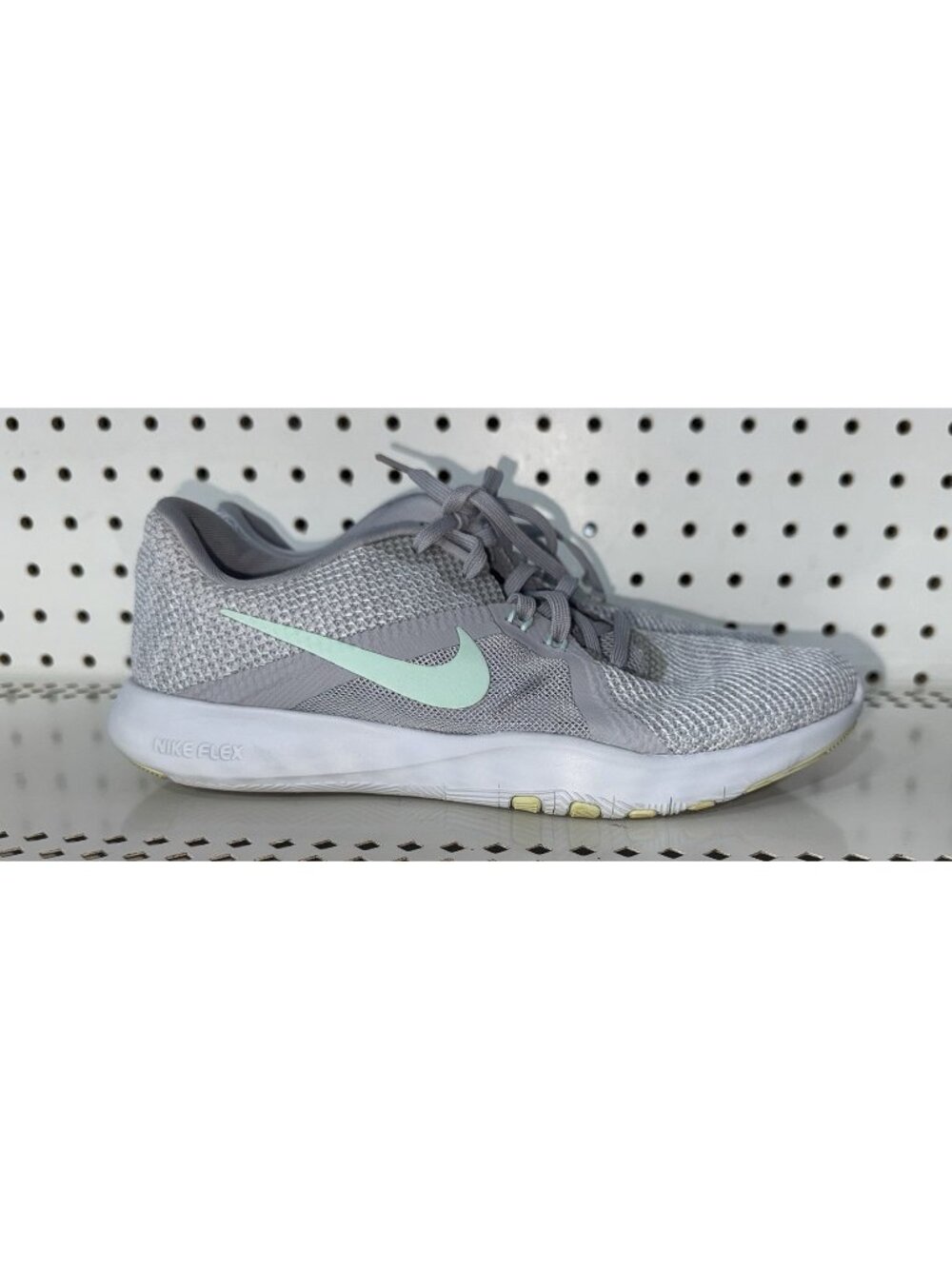 Nike Flex Trainer 8 Womens Athletic Running Shoes Size 7.5 Gray Blue